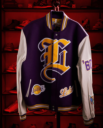 Jeff Hamilton - LA Lakers Wool & Leather Varsity Jacket