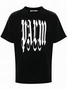 PLAYERA PALM ANGELS GOTHIC BLACK